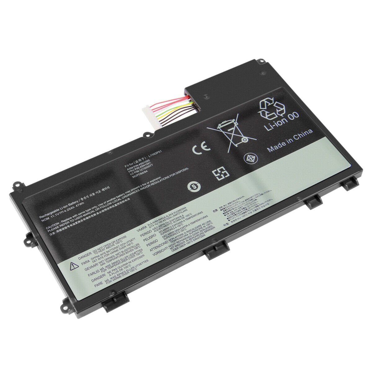 4250mAh Lenovo ThinkPad T430U Ultrabook L11S3P51 kompatibelt batterier
