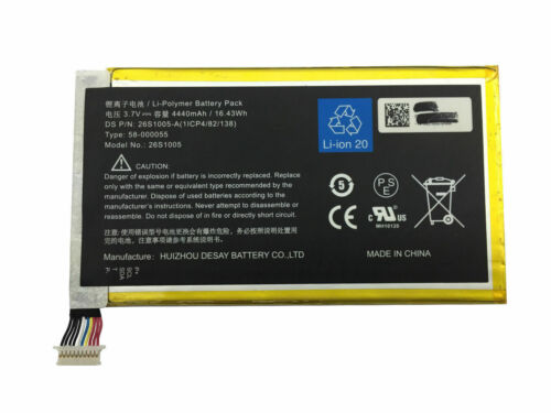 Amazon Typ 58-000055 (1ICP4/82/138) 3,7V Li-Polymer kompatibelt batterier
