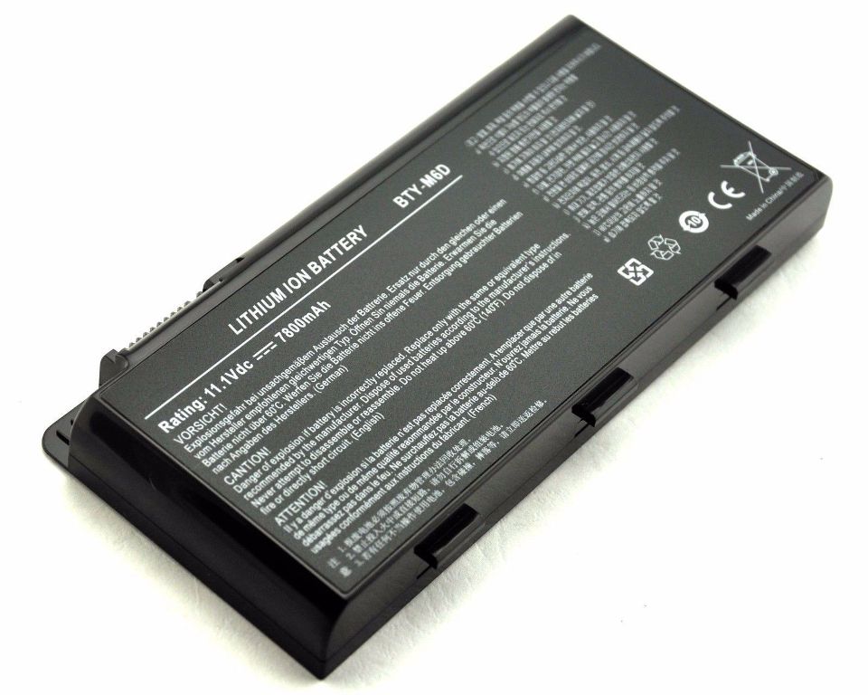 MSI GT780DX GT780DXR GT780R kompatibelt batterier