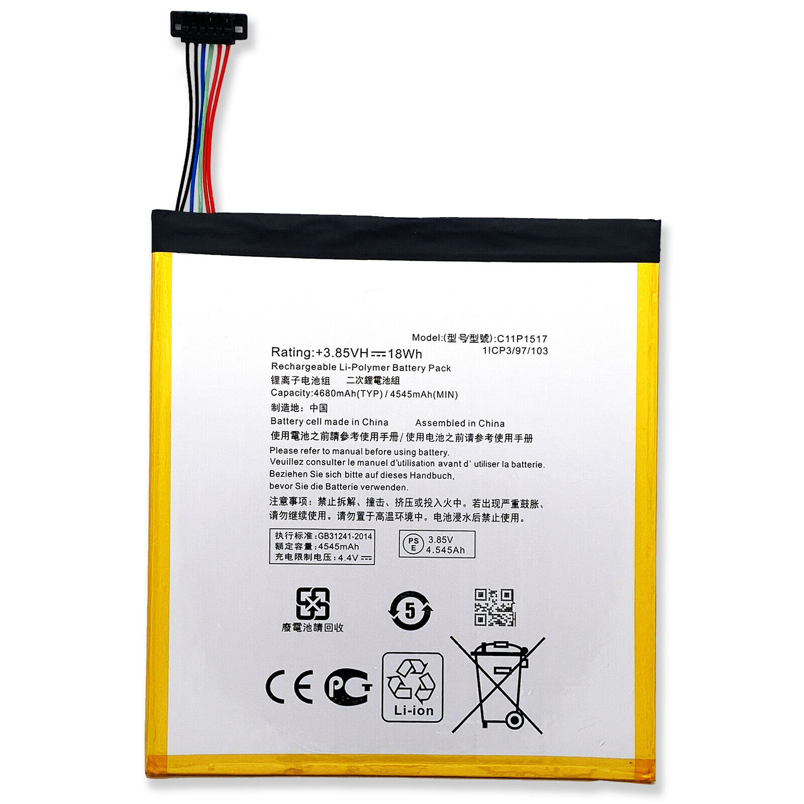 Asus Pad P023 ZD300C ZD300CG C11P1502 C11P1517 (1ICP3/108/118)kompatibelt batterier