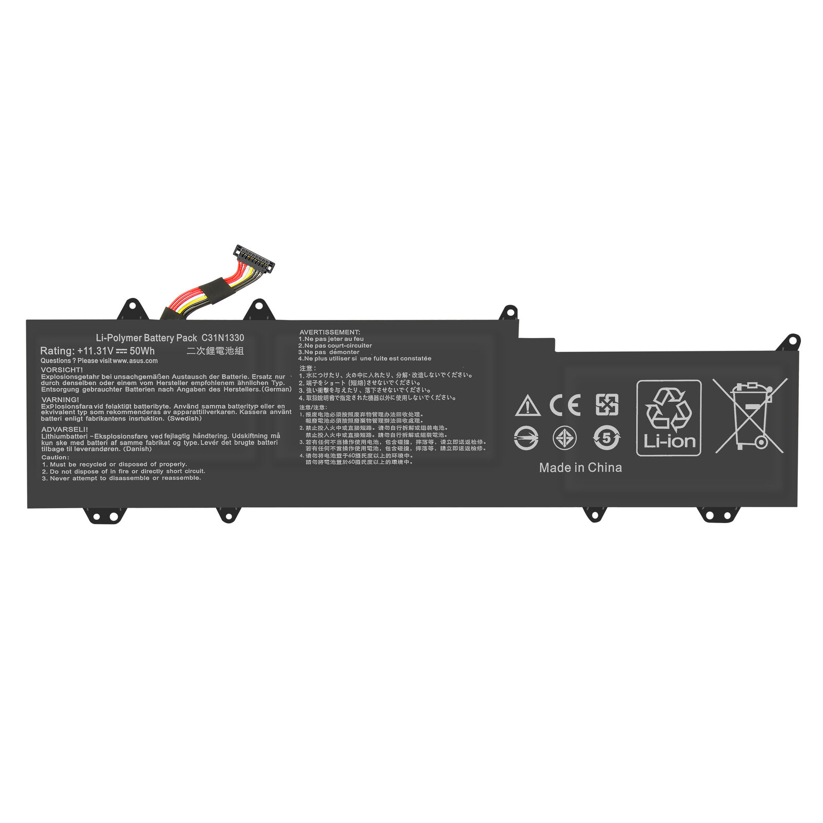 C31N1330 ASUS ZenBook UX32LA UX32LN UX32LN-1A UX32LA-R3025H kompatibelt batterier