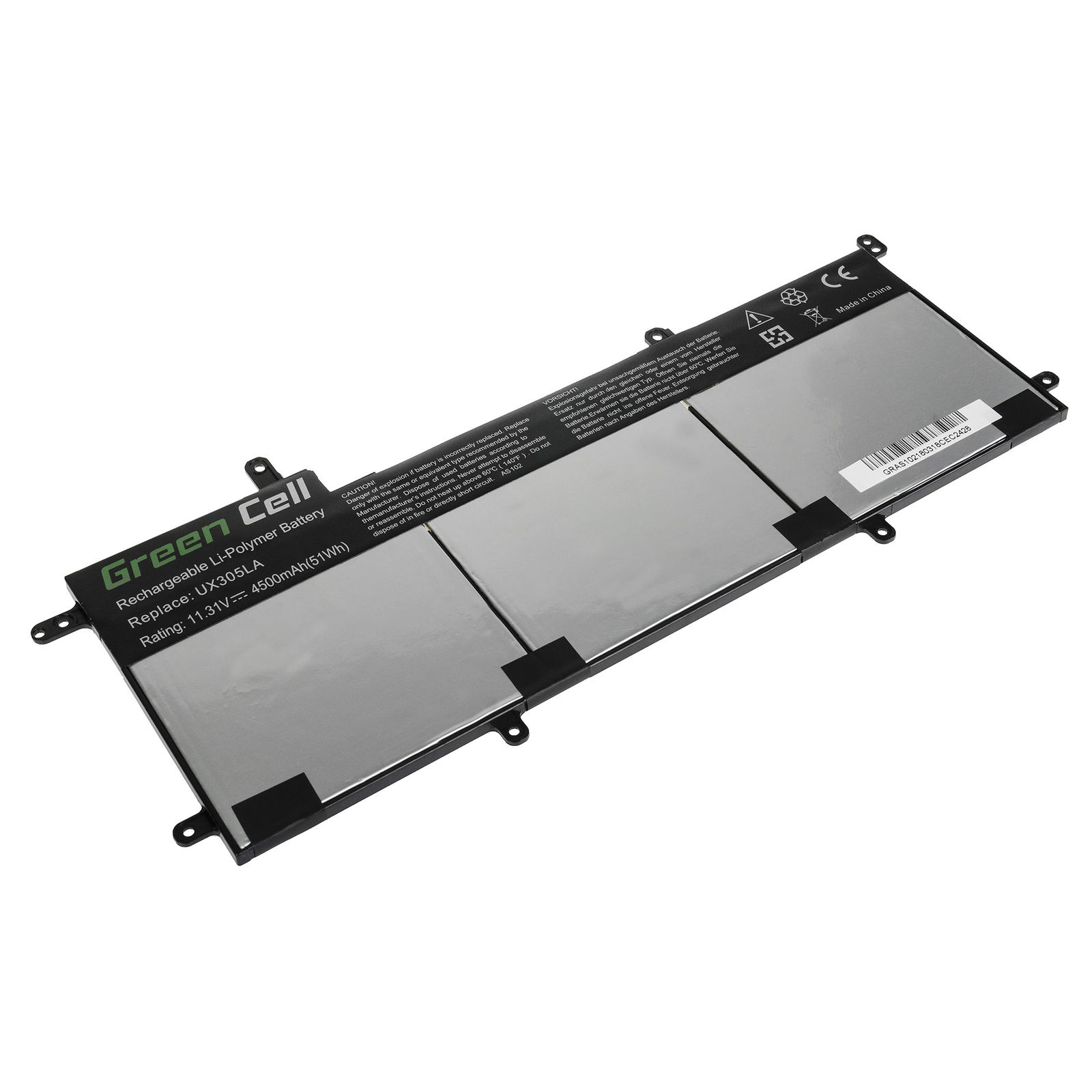 Asus Zenbook UX305L UX305LA UX305LA-FB015H 4500mAh kompatibelt batterier