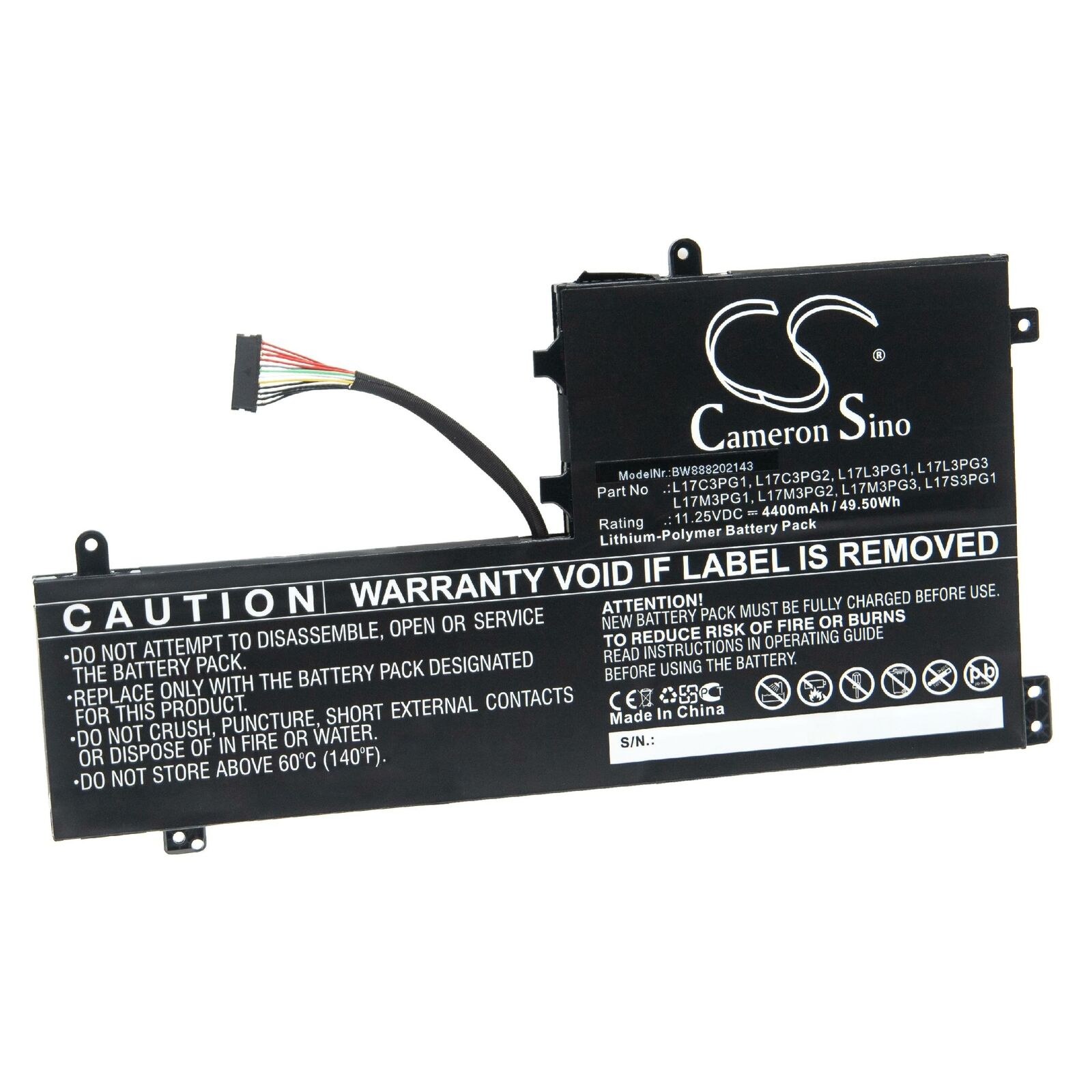 Lenovo Legion Y530 Y530-15ICH Y7000P L17L3PG1 L17M3PG1 L17C3PG1 kompatibelt batterier
