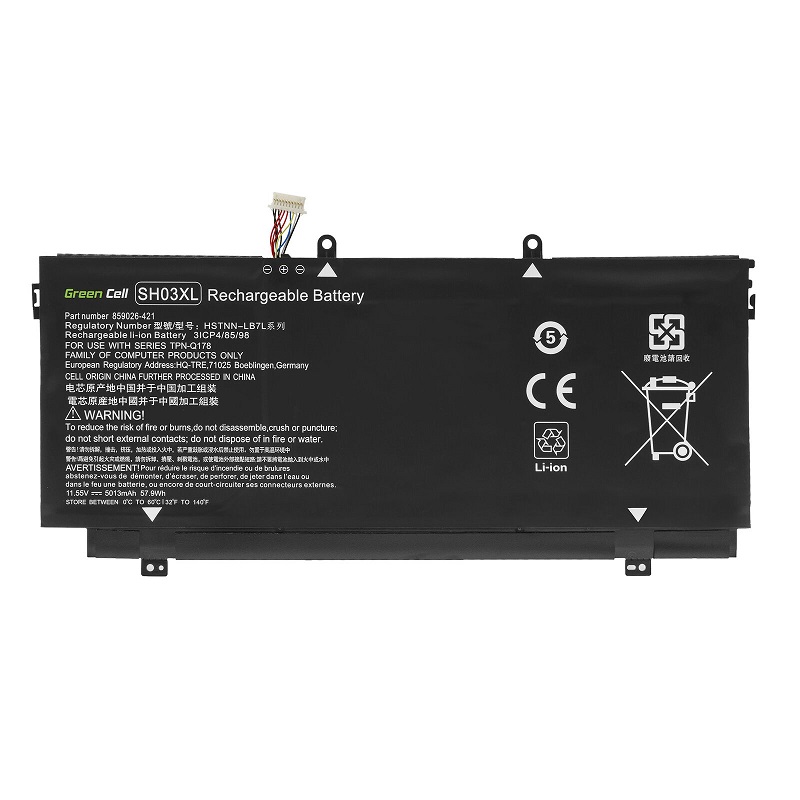 HP Spectre x360 13-AC035NG 13-AC035TU 13-AC036NG 13-AC036TU kompatibelt batterier