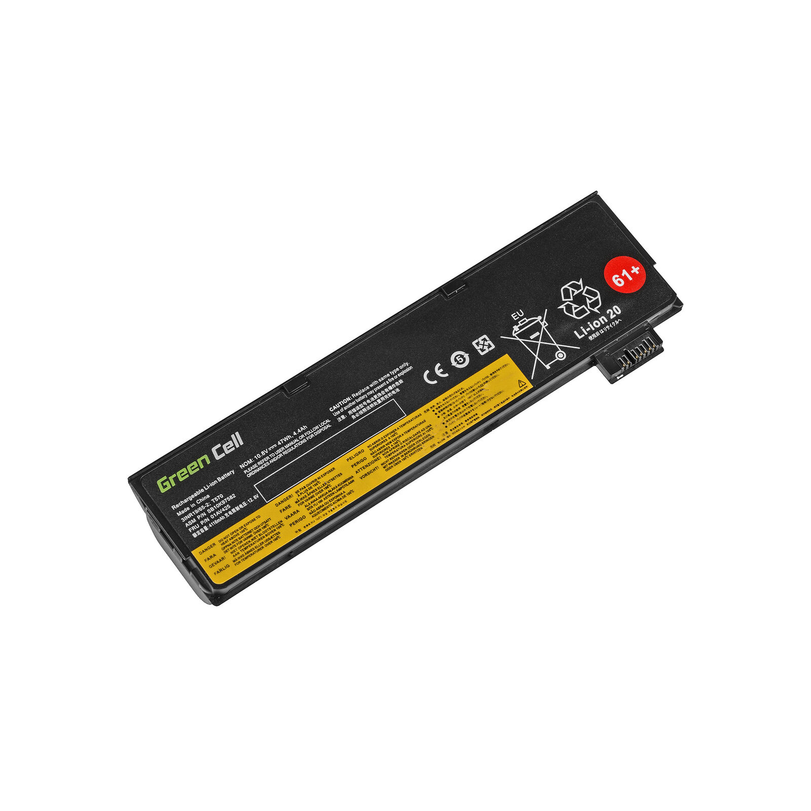 LENOVO THINKPAD kompatibelt batterier 61+ NEU T470 / T570 kompatibelt batterier