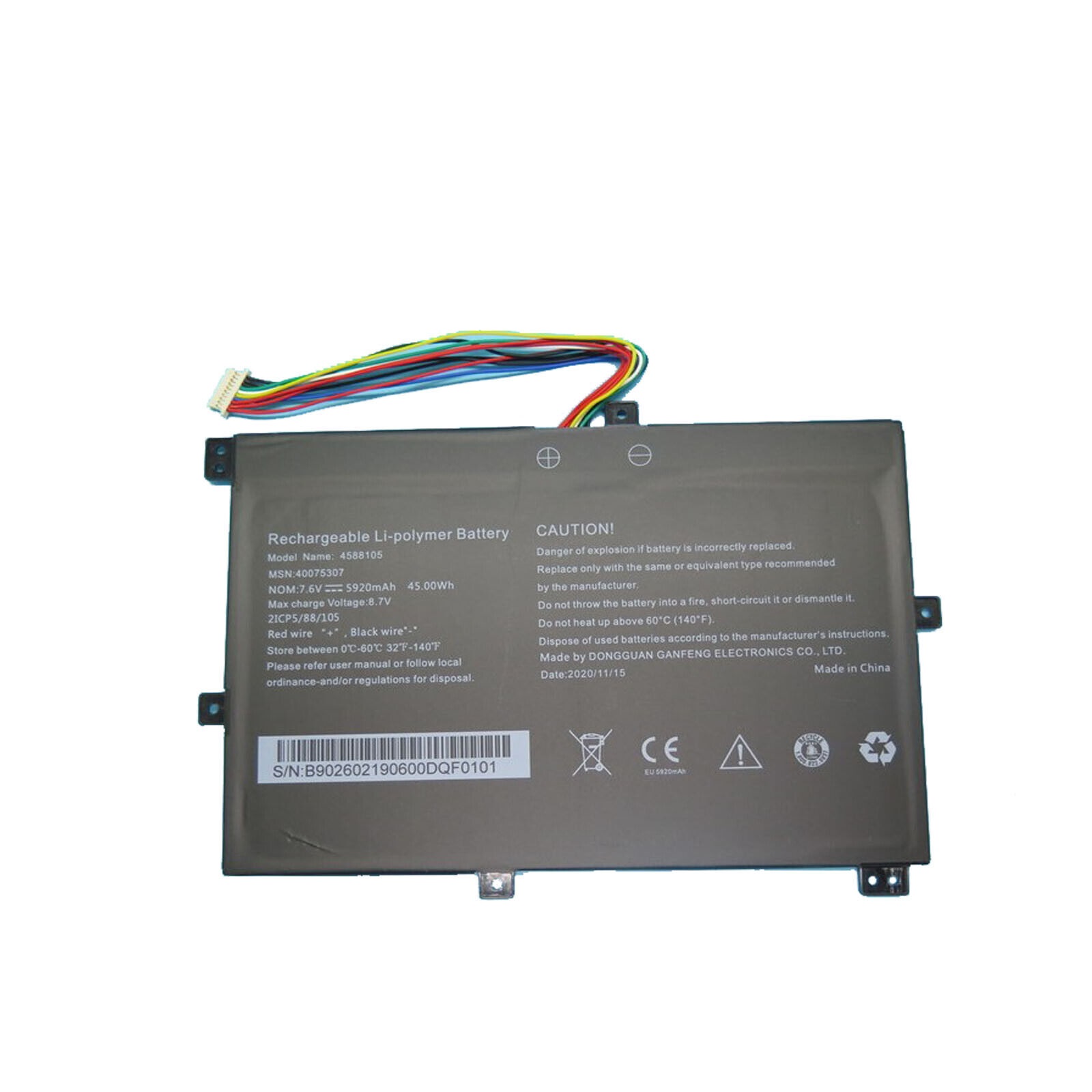 4588105 40069191 MEDION CW140 Akoya S4401,S4402,s4402-md63410,S4403 kompatibelt batterier