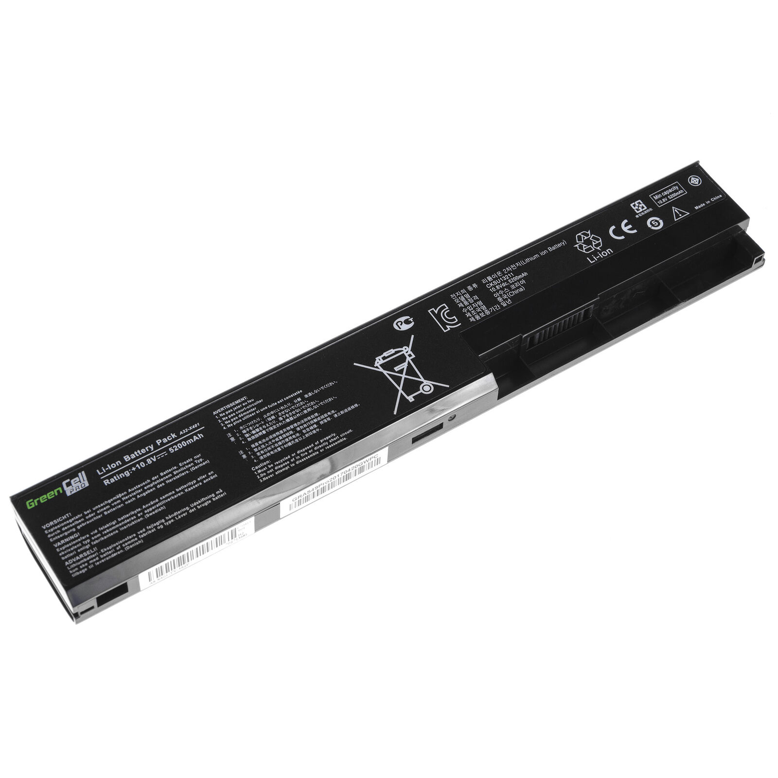 Asus X301A-RX005V X301A-RX119V 4400mAh kompatibelt batterier - Trykk på bildet for å lukke