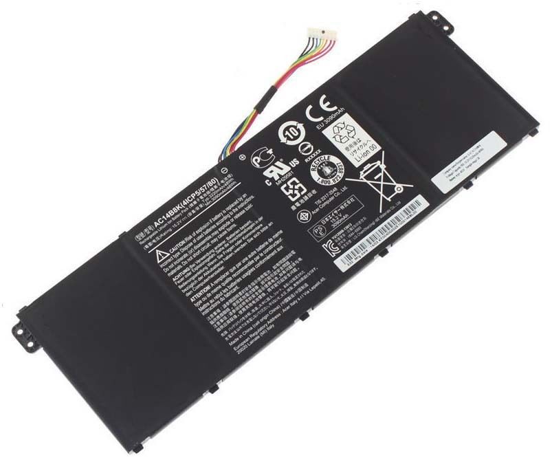 Acer Aspire E15 ES1-512 ES1-511 E5-771G P276 AC14B8K 4ICP5/57/80 kompatibelt batterier
