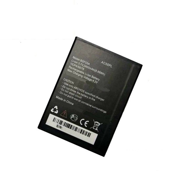 AC55PL BSF03A ARCHOS 55 PLATINUM Handy Smartphone 2400mah kompatibelt batterier