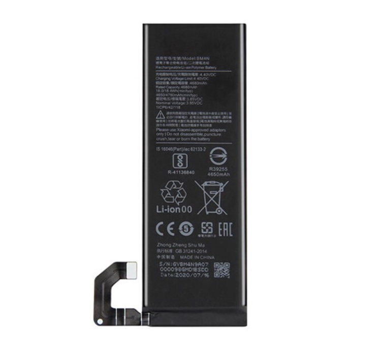 Xiaomi BM4N Mi 10 Mi 10 5G Mi 10S 5G M2102J2SC M2001J2I kompatibelt batterier