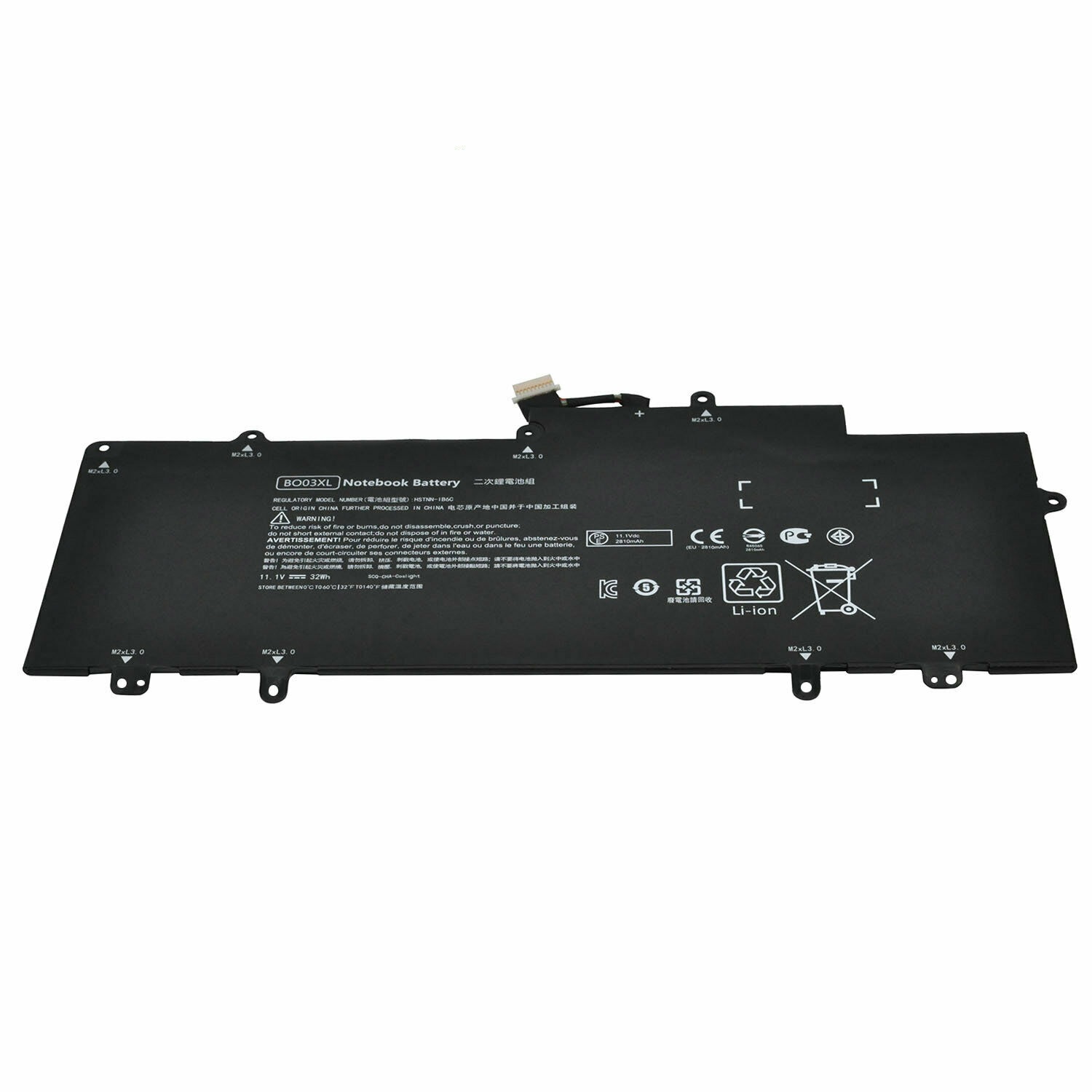 BO03XL HP Chromebook 14-X007TU 14-X008TU 14-Q070NR 14-Q001TU kompatibelt batterier