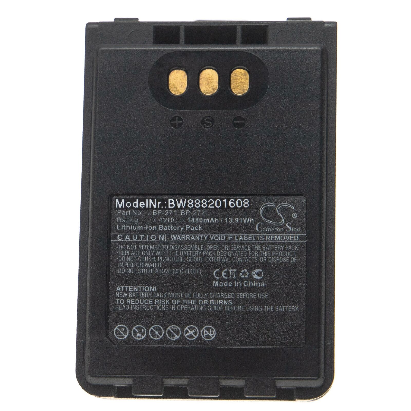 ICOM ID-31A, ID-31E, ID-51A, ID-51E, BP-271, BP-272Li kompatibelt batterier