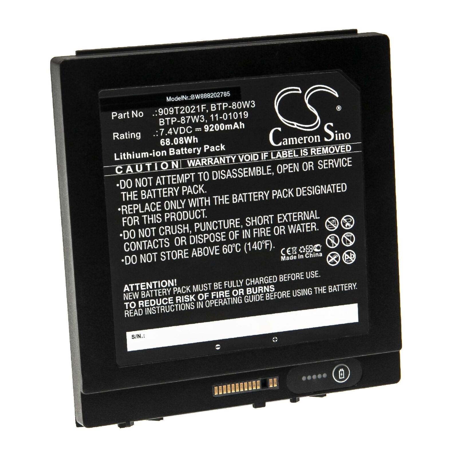 909T2021F BTP-87W3 BTP-80W3 Xplore iX104C2D iX104RD XC6 DMS kompatibelt batterier