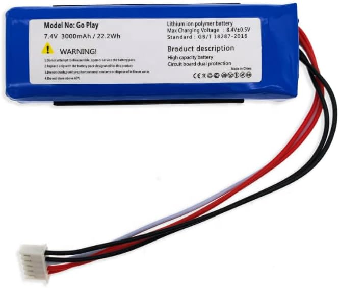 7.4V 3000mAh CP-HK06 GSP1029102 01 Harman/Kardon Go Play, Go Play Mini, GO+ Play kompatibelt batterier