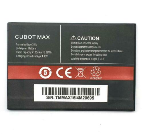 4100MAH Cubot Max Smartphone 3.8V kompatibelt batterier