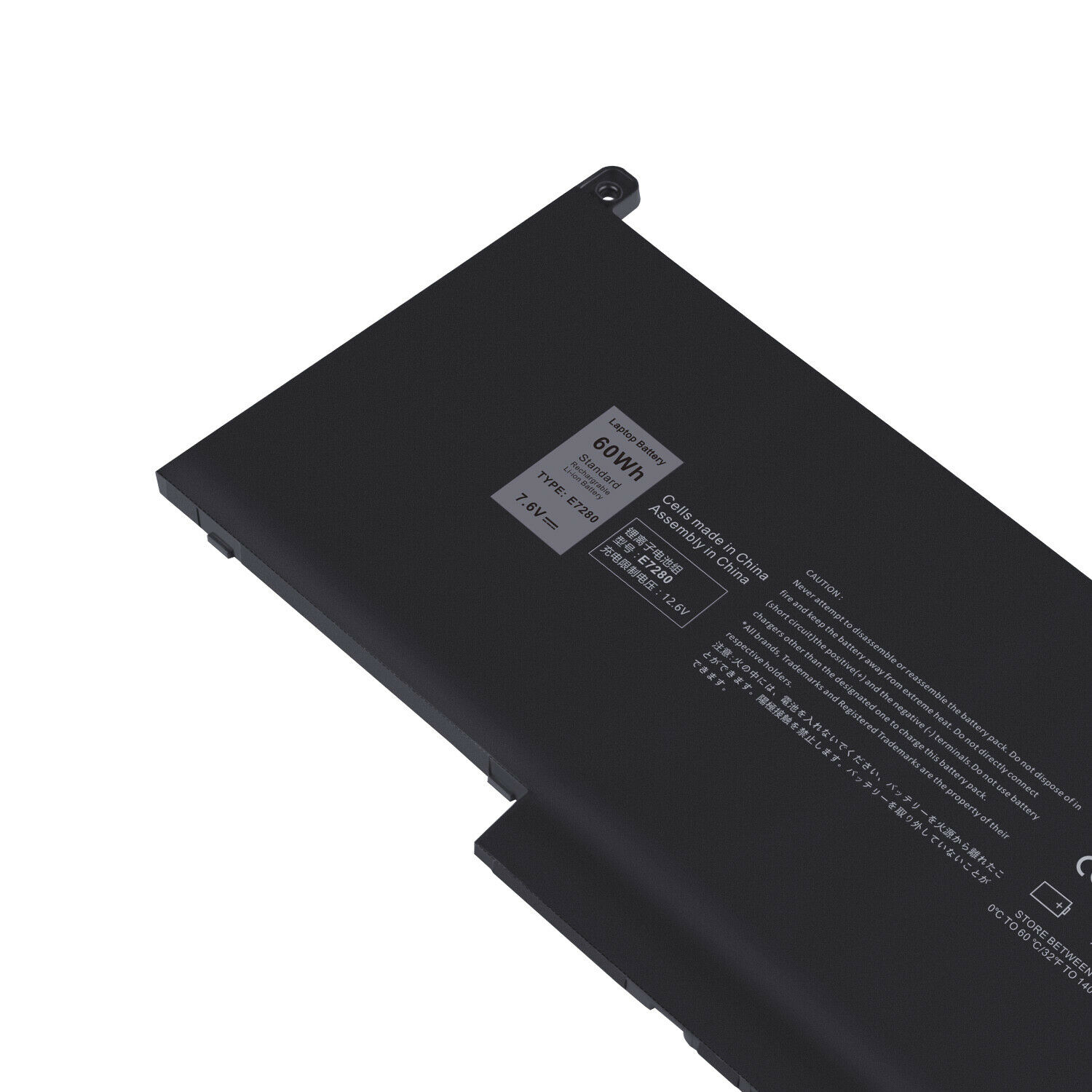 Dell Latitude 12 7000 7280 7480 DM3WC 0DM3WC 2X39G 7.6V F3YGT kompatibelt batterier