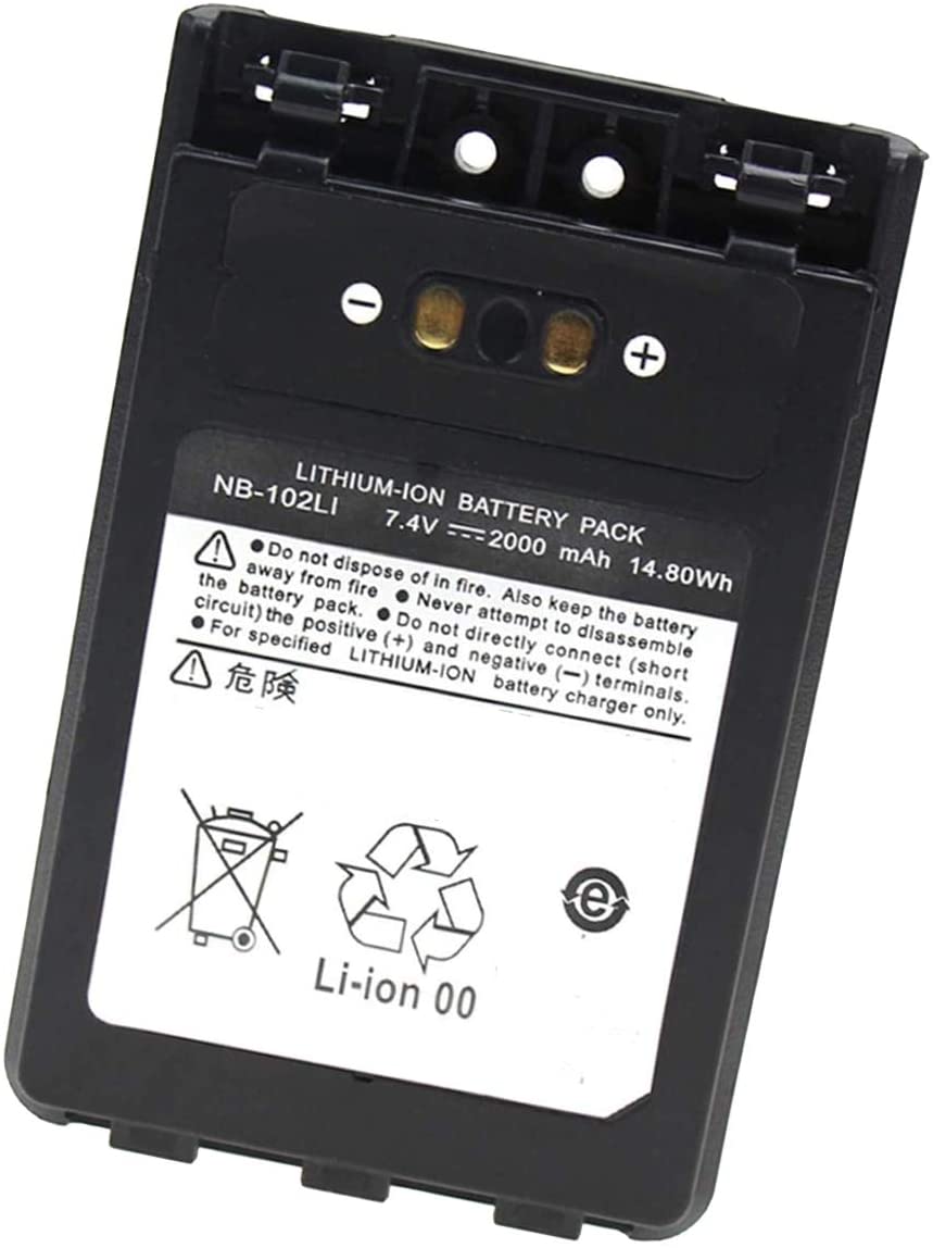 2000mah FNB-102LI YAESU VERTEX VX-8R VX-8E VX-8DR VX-8DE Radio kompatibelt batterier - Trykk på bildet for å lukke