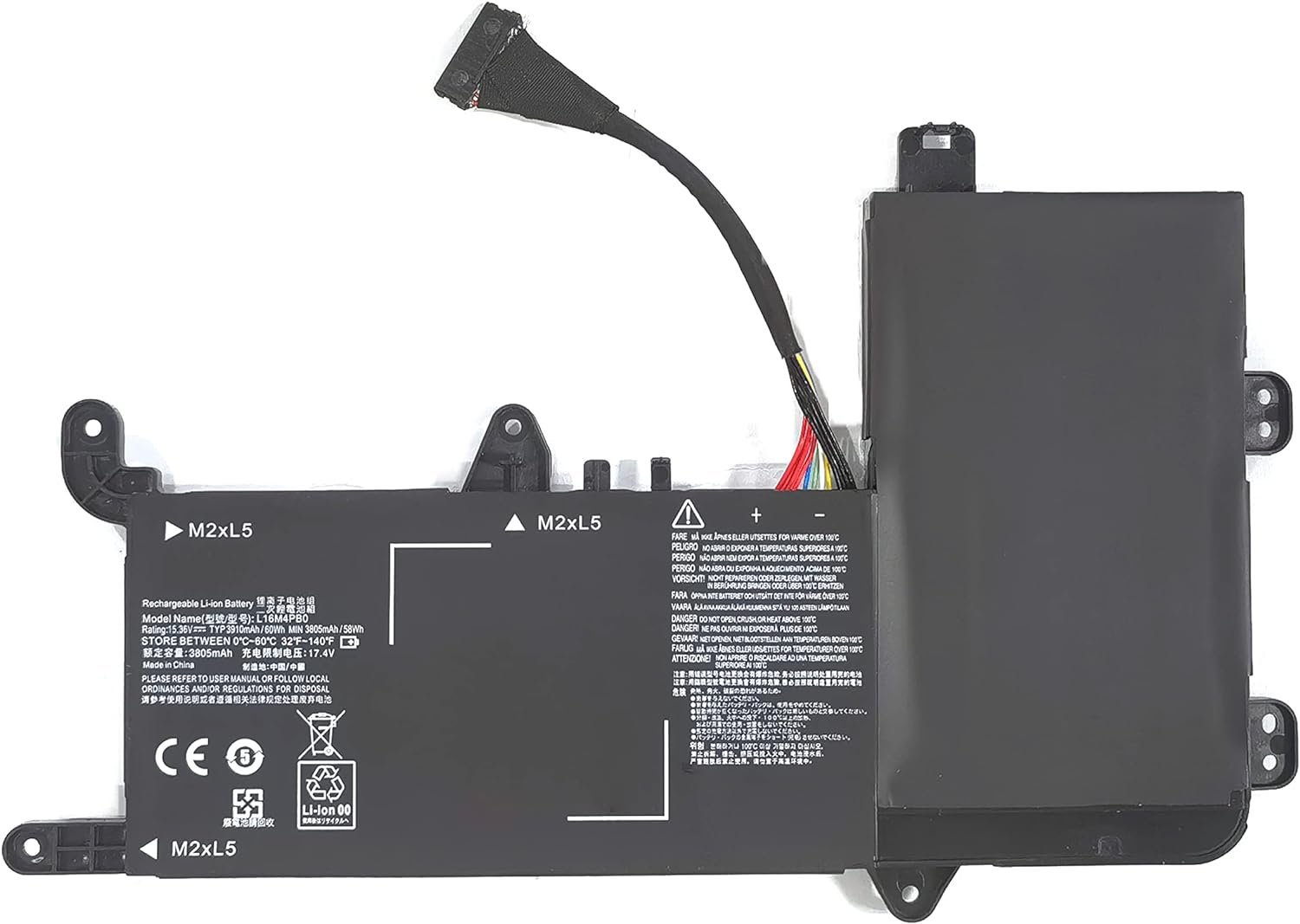 L16M4PB0 L16S4TB0 5B10M337 LENOVO Y720-15LKB legion y720-15ikb kompatibelt batterier