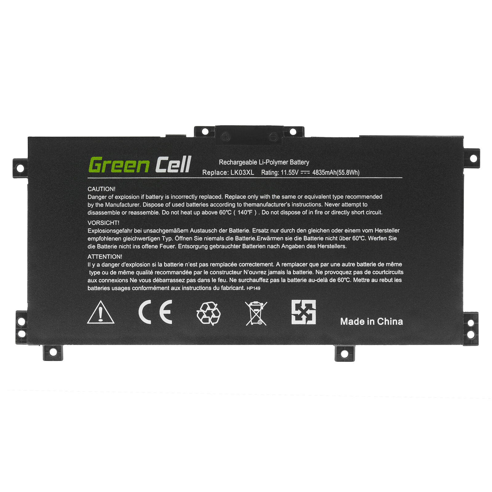 HP Envy X360 15-CN1001NB 15-CN1001NC 15-CN1001NE 15-CN1001NG kompatibelt batterier