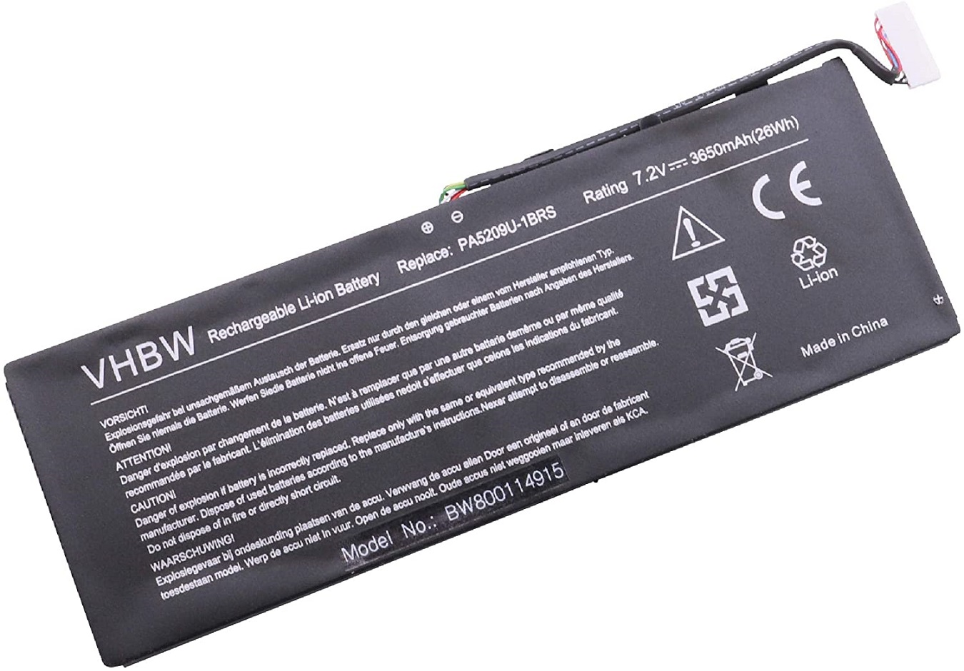 PA5209U-1BRS Toshiba Satellite L10T L10W L10-B003 L10W-C L15W-B1208X kompatibelt batterier PA5209U-1BRS Toshiba Satellite L10T L10W L10-B003 L10W-C L15W-B1208X kompatibelt batterier