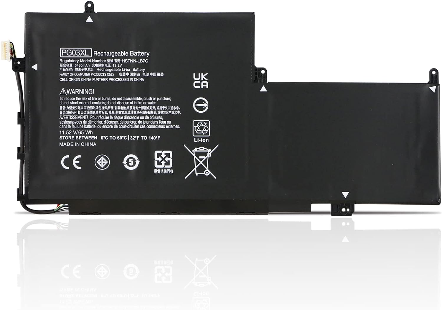 HP Spectre X360 15 AP011DX 15-AP000 AP000NA AP000NF AP000NX PGO3XL 831532-421,422 831758-005 HSTNN-LB7C kompatibelt batterier