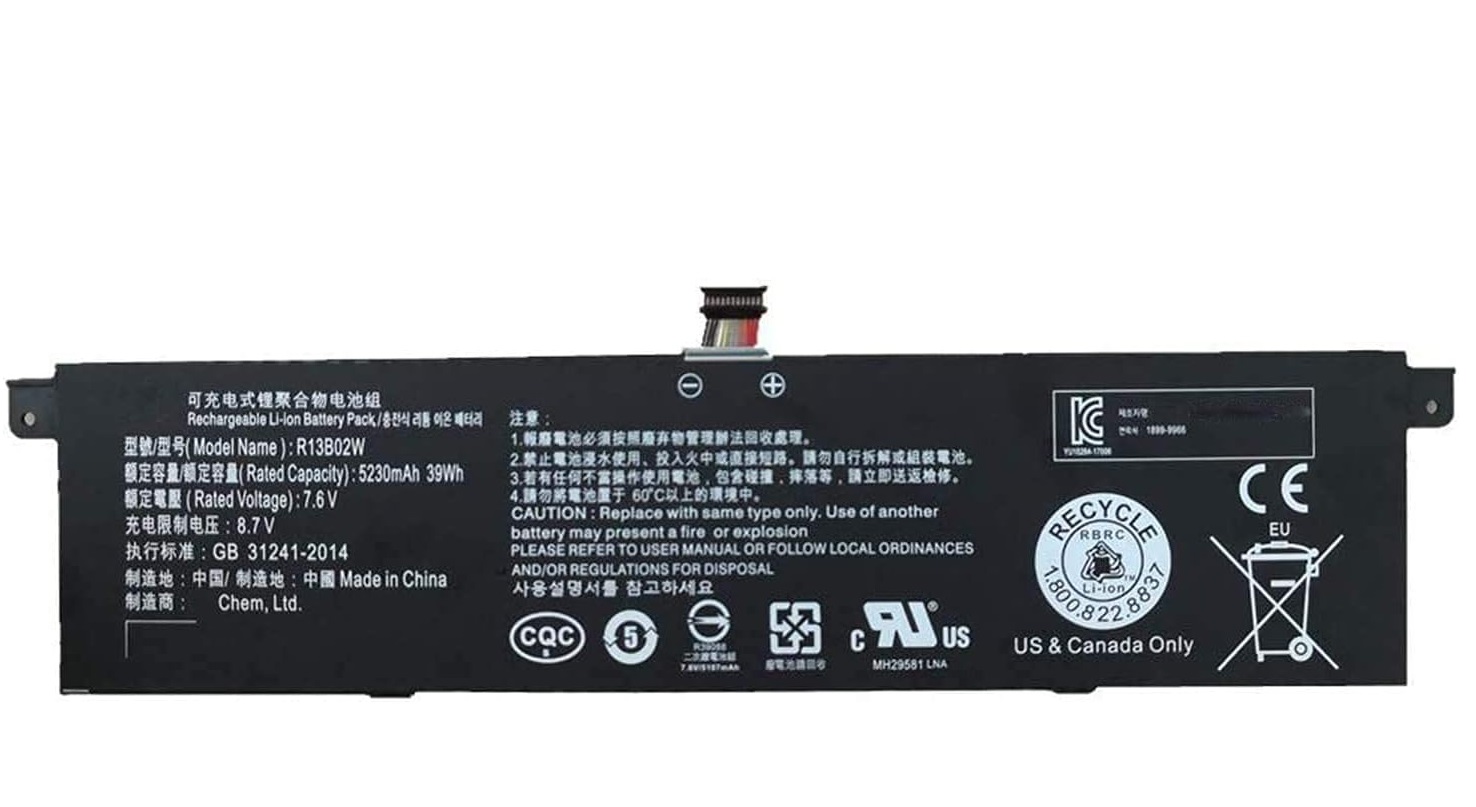 R13B01W R13B02W 7.6V 39Wh Xiaomi Mi Air 13.3 Inch Series TM1613 TM1604 161301 kompatibelt batterier