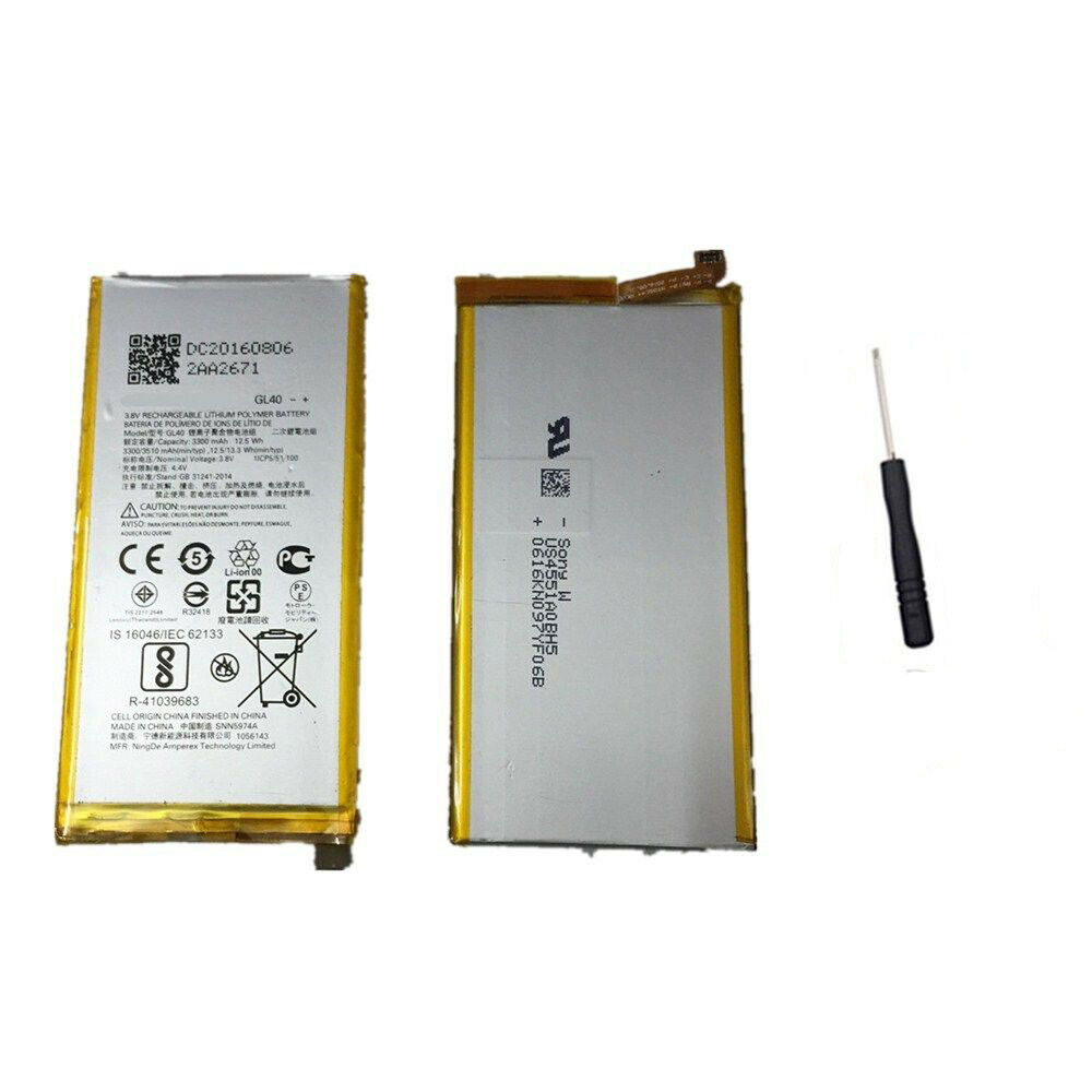 GA40 Motorola Moto G4 XT1621 XT1622 XT1625 SNN5970A 1ICP4/46/104 kompatibelt batterier - Trykk på bildet for å lukke